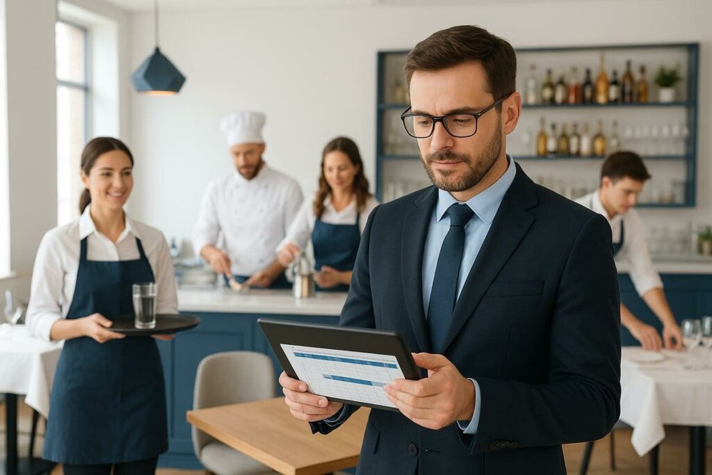 Convention collective HCR et gestion de la paie dans un restaurant avec équipe de restauration au travail