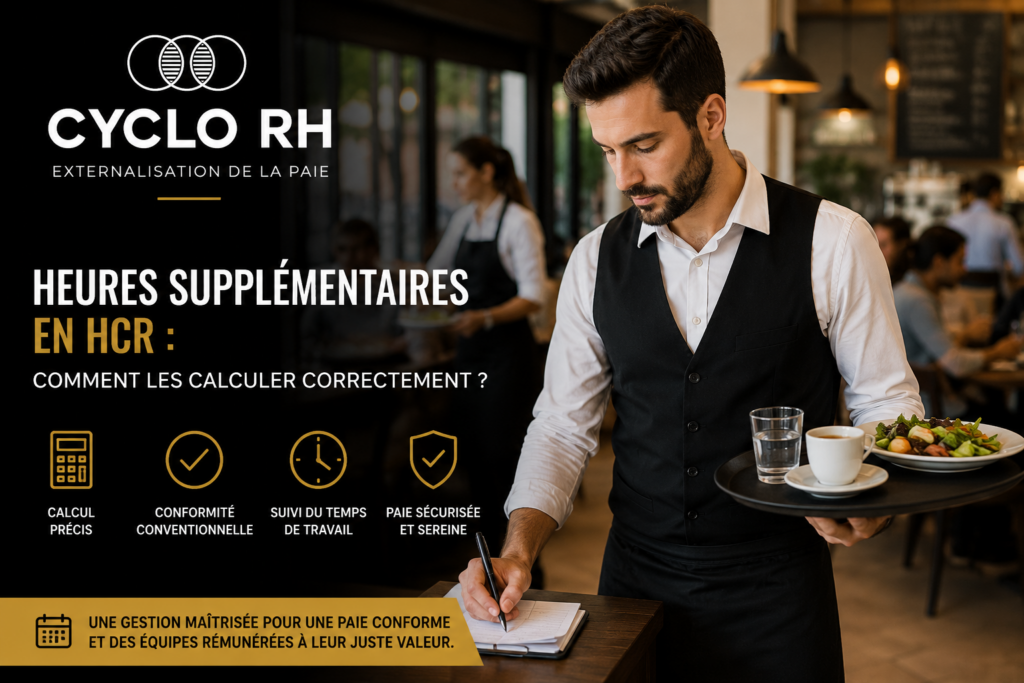 Calcul des heures supplémentaires dans un restaurant HCR avec suivi du temps de travail et gestion de la paie