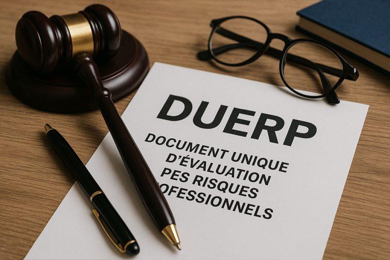 Document unique d’évaluation des risques professionnels DUERP illustrant les obligations de l’employeur en matière de santé et sécurité au travail