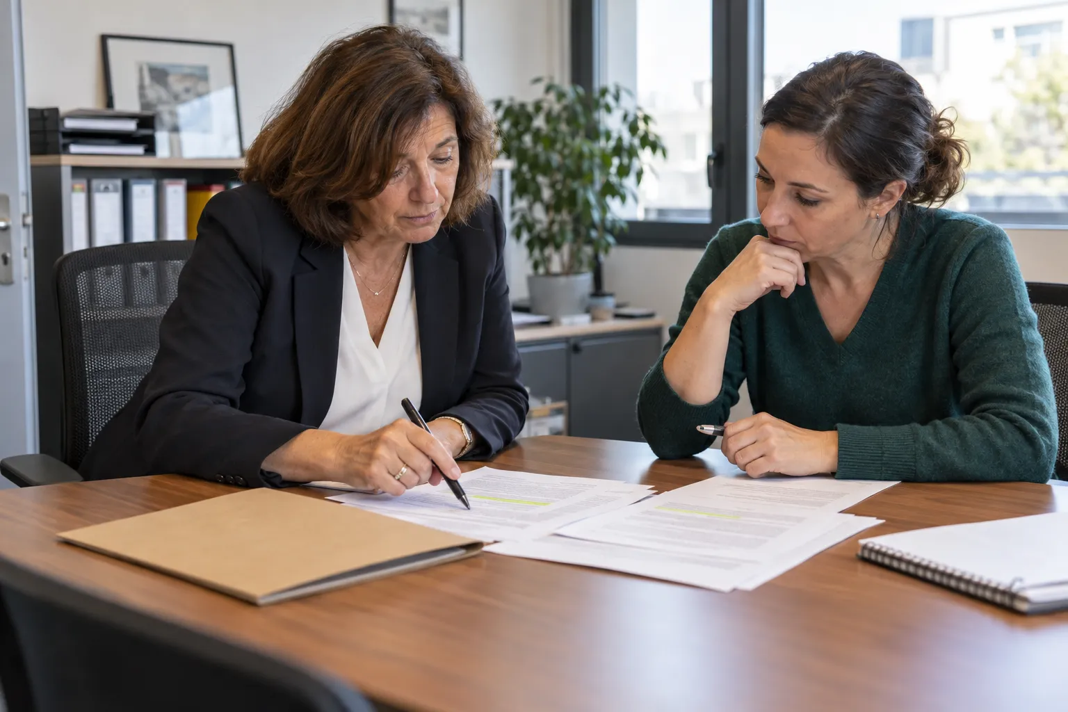 Contrat de travail en cours de relecture dans une PME française, illustrant le contrôle des clauses interdites avant signature.