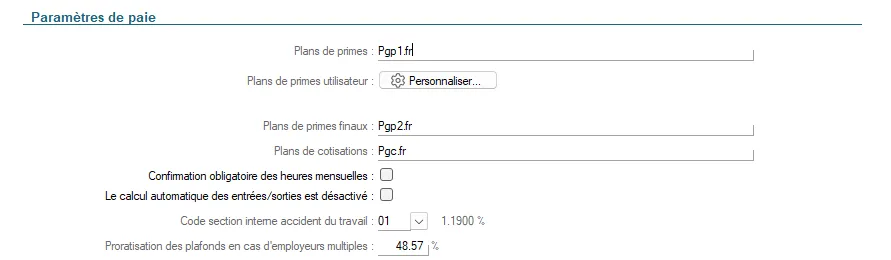 Proratisation du PSS sur Silae